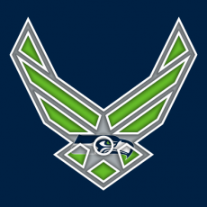 Airforce Seattle Seahawks Logo heat sticker