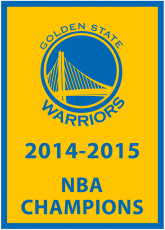 Golden State Warriors 2014-2015 Championship Banner heat sticker