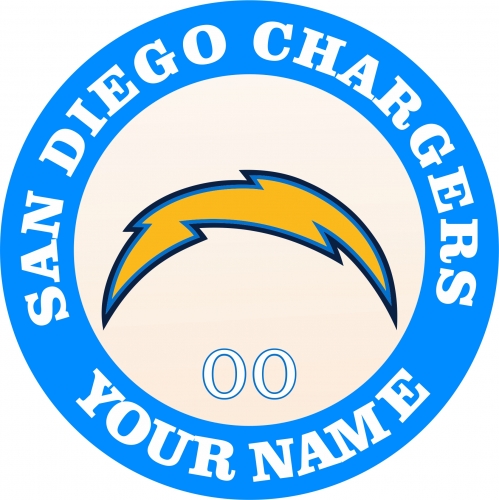 San Diego Chargers Customized Logo heat sticker