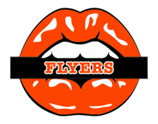 Philadelphia Flyers Lips Logo custom vinyl decal