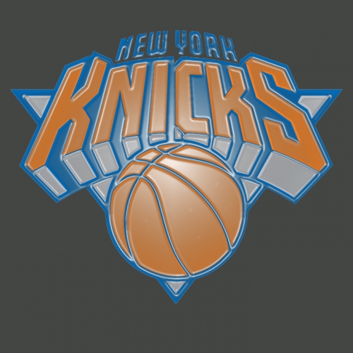 New York Knicks Plastic Effect Logo heat sticker