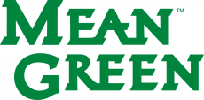 North Texas Mean Green 2005-Pres Wordmark Logo 02 heat sticker
