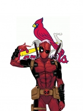 St. Louis Cardinals Deadpool Logo custom vinyl decal