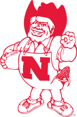Nebraska Cornhuskers 1974-1991 Mascot Logo 02 heat sticker