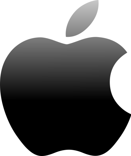 Apple brand logo 02 heat sticker