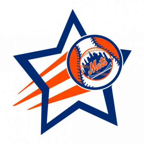 New York Mets Baseball Goal Star logo heat sticker