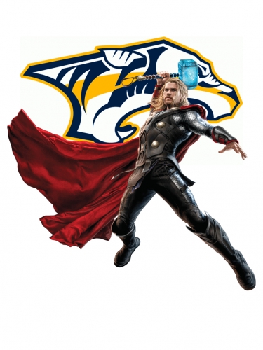 Nashville Predators Thor Logo heat sticker