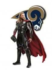 Los Angeles Rams Thor Logo heat sticker