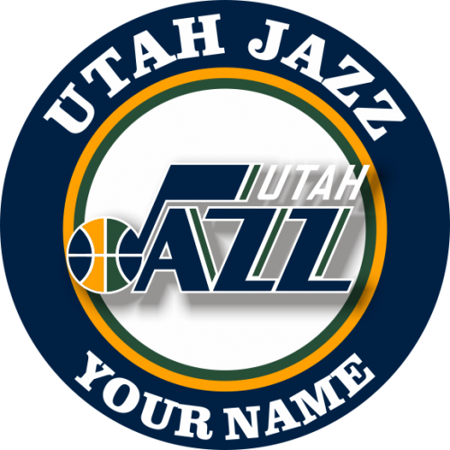 Utah Jazz Customized Logo heat sticker
