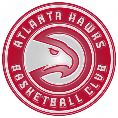 Atlanta Hawks Plastic Effect Logo heat sticker