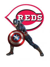 Cincinnati Reds Captain America Logo heat sticker
