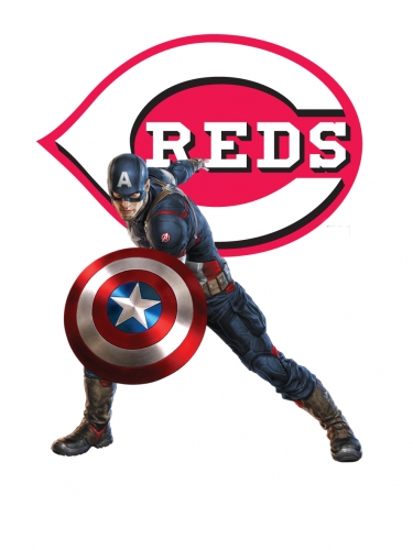 Cincinnati Reds Captain America Logo heat sticker