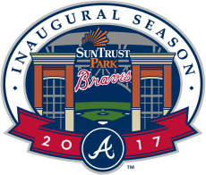 Atlanta Braves 2017 Stadium Logo custom vinyl decal