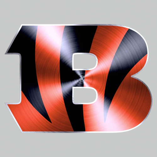 Cincinnati Bengals Stainless steel logo heat sticker