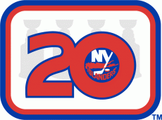 New York Islanders 1991 92 Anniversary Logo heat sticker