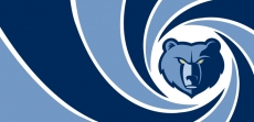 007 Memphis Grizzlies logo heat sticker