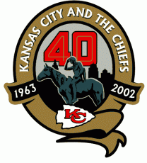 Kansas City Chiefs 2002 Anniversary Logo custom vinyl decal
