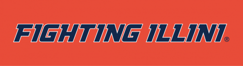 Illinois Fighting Illini 2014-Pres Wordmark Logo 10 heat sticker