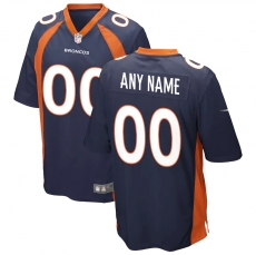 Denver Broncos Custom Letter and Number Kits For Navy Jersey Material Vinyl