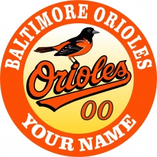 Baltimore Orioles Customized Logo custom vinyl decal
