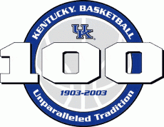 Kentucky Wildcats 2003 Anniversary Logo custom vinyl decal