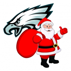 Philadelphia Eagles Santa Claus Logo heat sticker