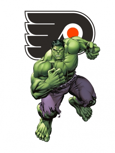 Philadelphia Flyers Hulk Logo heat sticker