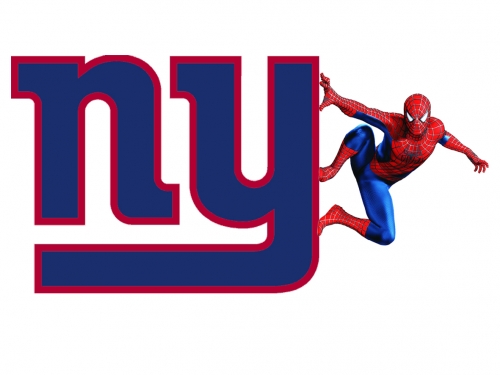 New York Giants Spider Man Logo custom vinyl decal