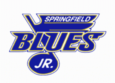 Springfield Junior Blues 1999 00-2004 05 Primary Logo custom vinyl decal
