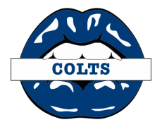 Indianapolis Colts Lips Logo custom vinyl decal