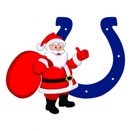 Indianapolis Colts Santa Claus Logo heat sticker