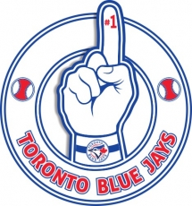 Number One Hand Toronto Blue Jays logo custom vinyl decal