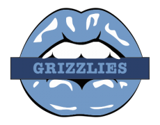 Memphis Grizzlies Lips Logo heat sticker