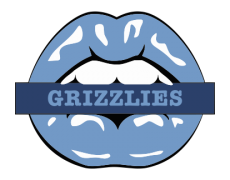 Memphis Grizzlies Lips Logo custom vinyl decal