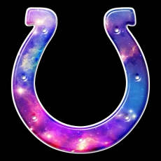 Galaxy Indianapolis Colts Logo heat sticker