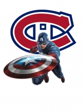 Montreal Canadiens Captain America Logo custom vinyl decal