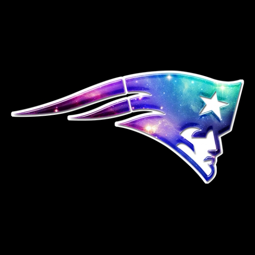 Galaxy New England Patriots Logo heat sticker