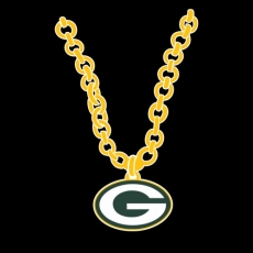 Green Bay Packers Necklace logo heat sticker