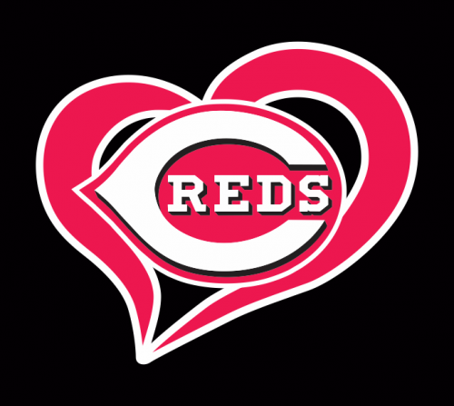 Cincinnati Reds Heart Logo custom vinyl decal