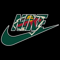 Minnesota Wild Nike logo heat sticker