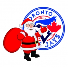 Toronto Blue Jays Santa Claus Logo heat sticker