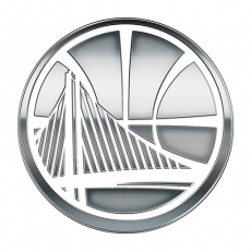 Golden State Warriors Silver Logo heat sticker