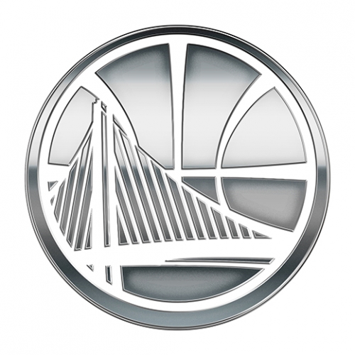 Golden State Warriors Silver Logo heat sticker