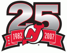New Jersey Devils 2006 07 Anniversary Logo custom vinyl decal