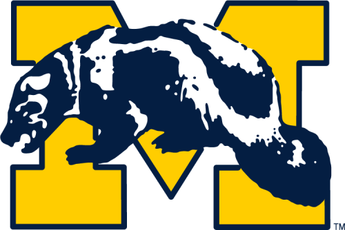 Michigan Wolverines 1964-1978 Primary Logo heat sticker