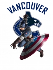 Vancouver Canucks Captain America Logo heat sticker