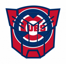 Autobots Chicago Cubs logo heat sticker