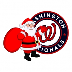 Washington Nationals Santa Claus Logo custom vinyl decal