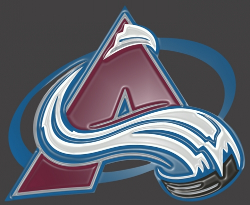 Colorado Avalanche Plastic Effect Logo custom vinyl decal