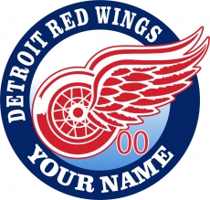 Detroit Red Wings Customized Logo custom vinyl decal